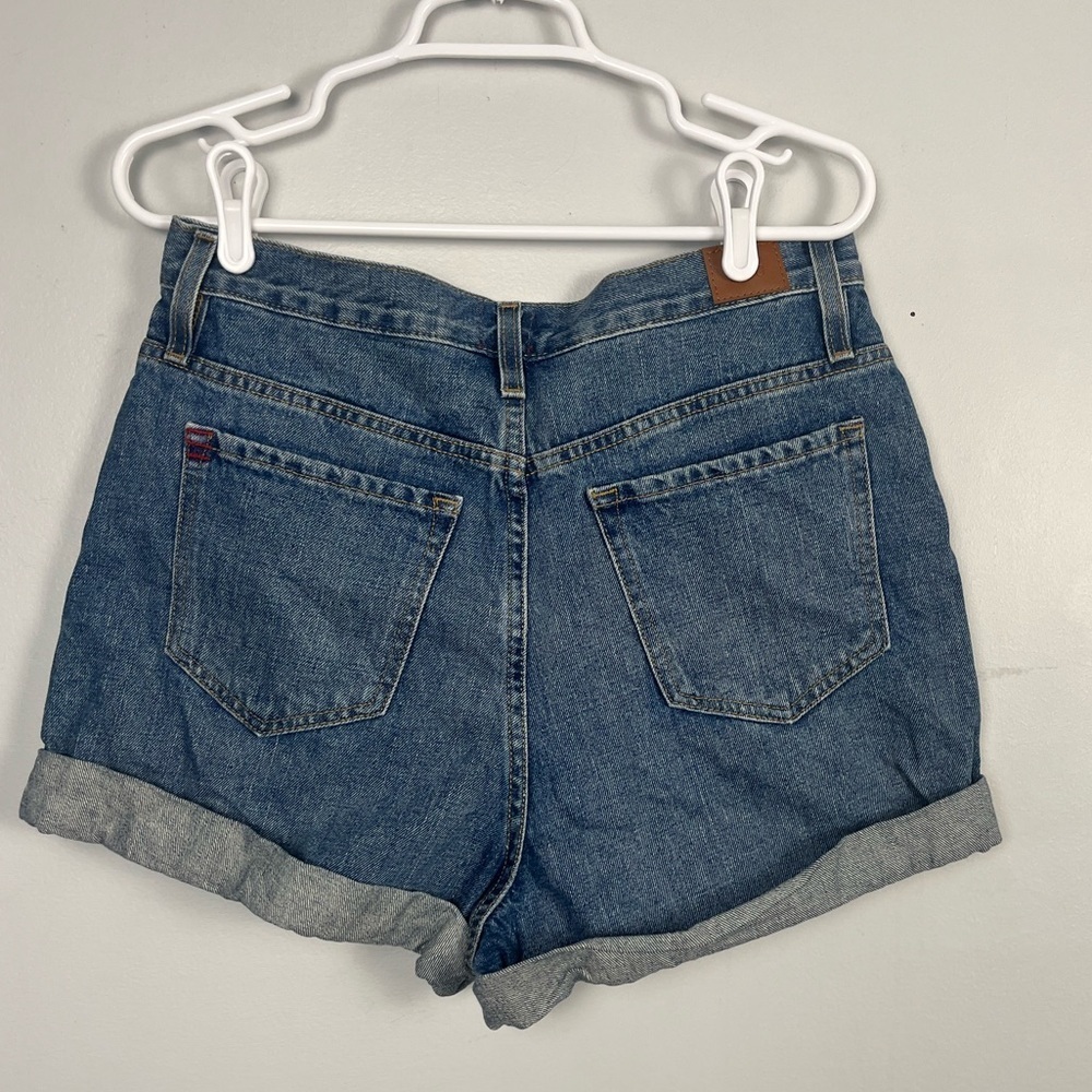 Urban Outfitters BDG Shorts Womens Sz 31 Blue Cotton Mom High Rise Cuffed Jeans - Picture 3 of 5